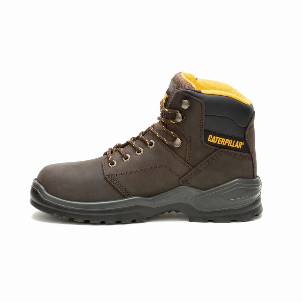 CAT Striver Soft Toe Industrial Brown Boots Men's Size 13 Wide - New With Box - Picture 4 of 13